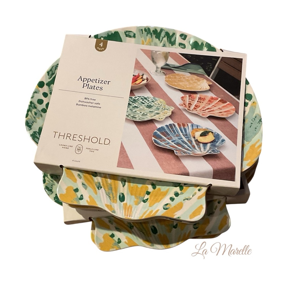 Coastal 8-Pack Melamine Shells Appetizer Plates - Threshold - Picture 5 of 5